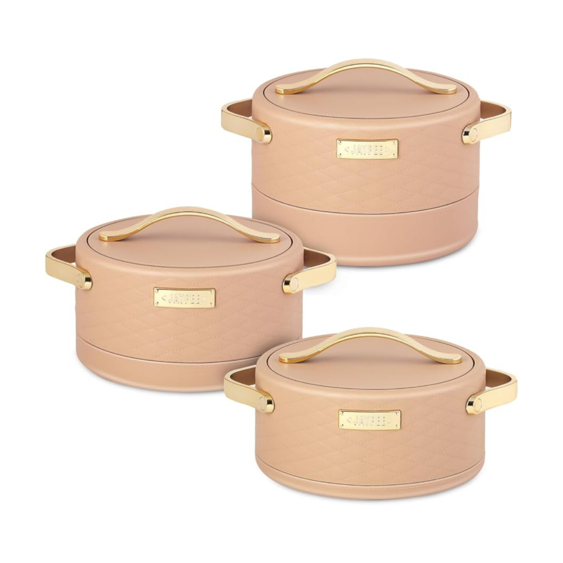 Premium Leather Textured Casserole Set